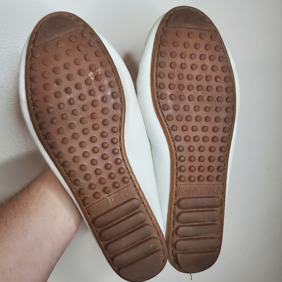 Minnetonka × Lottie Moss Embroidered Dove Moccasins Womens Size 9.5 - Picture 10 of 11